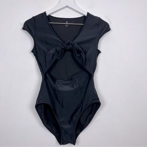 Athleta Wave Break Tie One Piece Black SIZE S